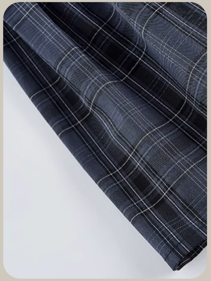 Ruffle Plaid Piping Vest One Piece/フリルチェックパイピングベストワンピース