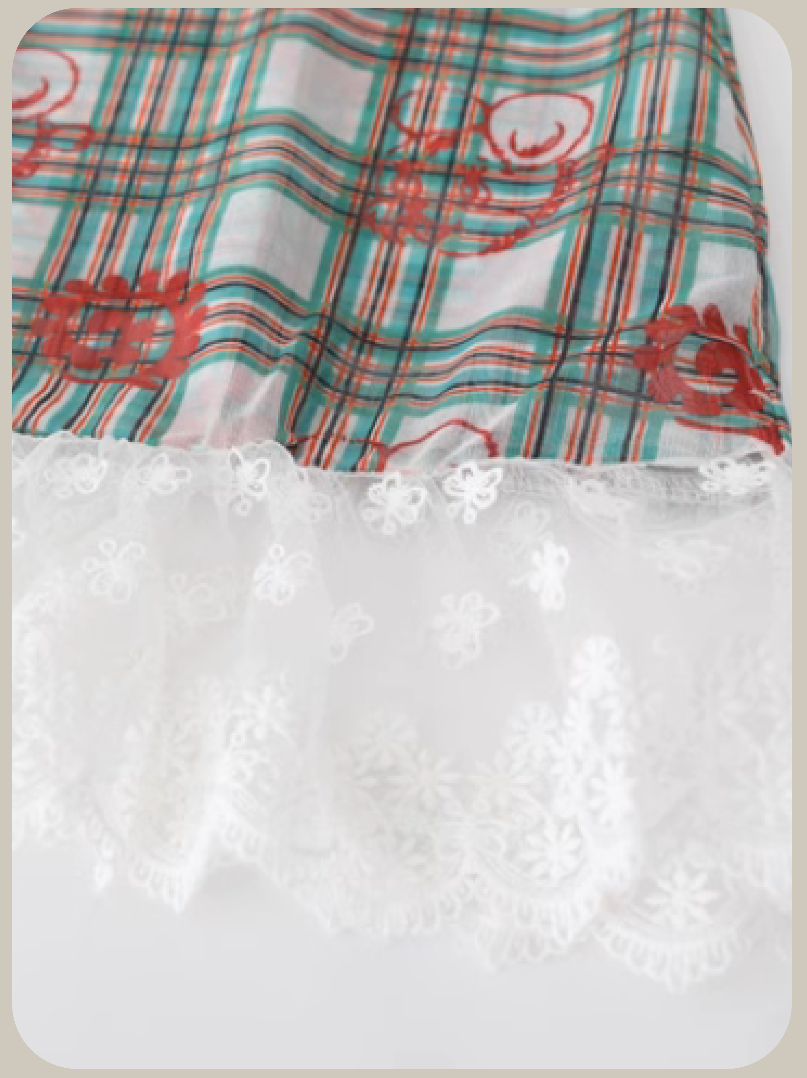 Unique Colored Check Dress/ユニークカラーのチェックドレス