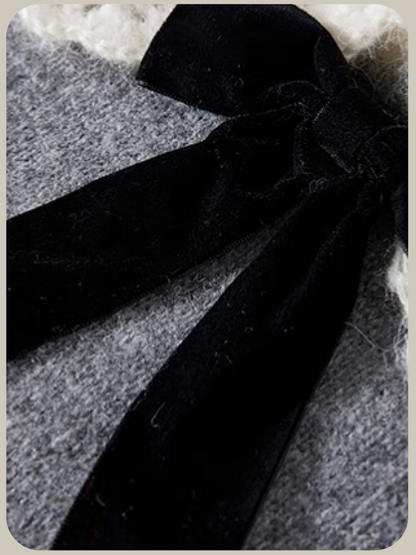 Lace Baby Collar Knit Top/レースベビーカラーニットトップ