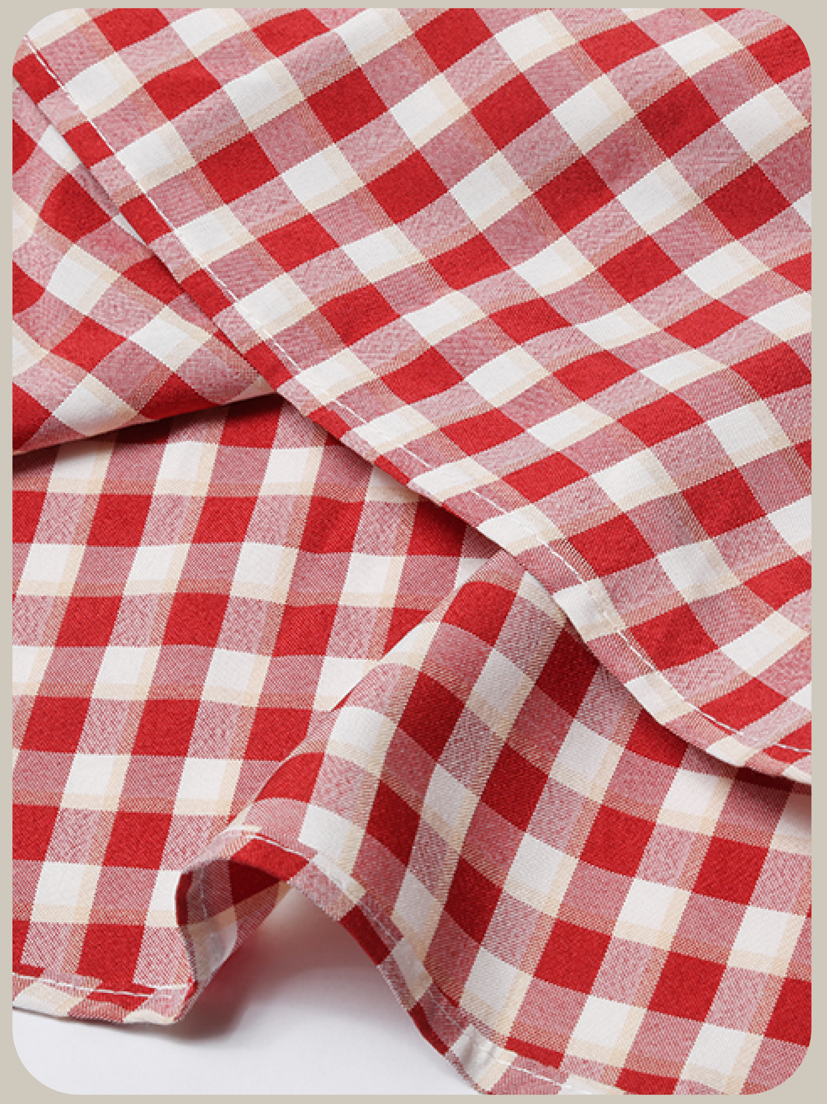 Shoulder Ribbon Red Check One Piece/ショルダーリボンレッドチェックワンピース
