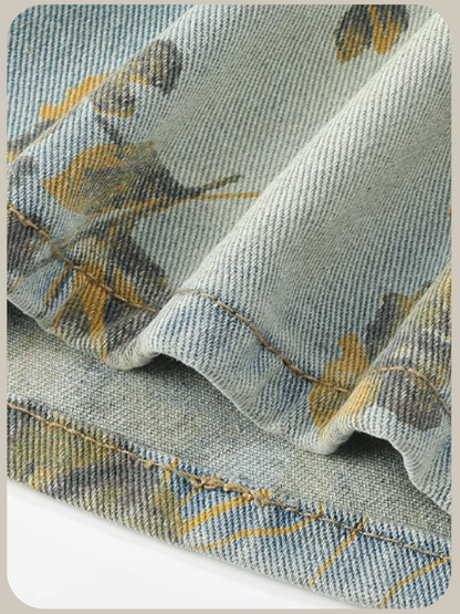 Botanical Denim Skirt/ボタニカルデニムスカート