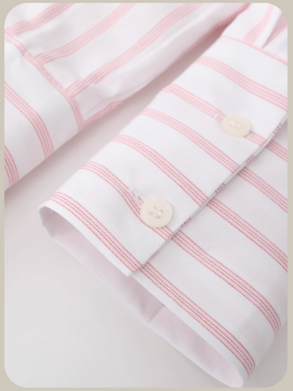 Ruffle Deco French Pink Shirt/ラッフルデコフレンチピンクシャツ