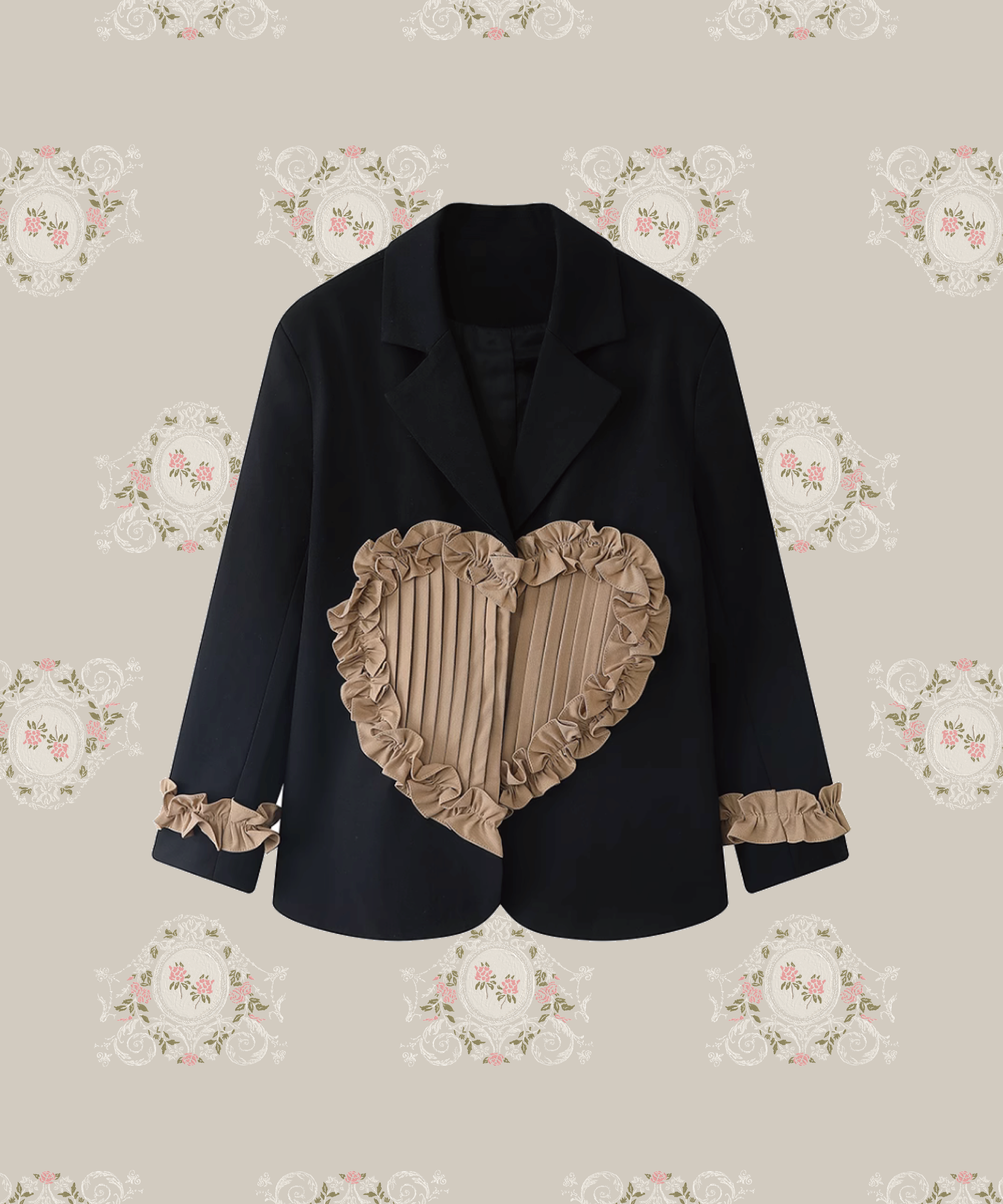 Champagne Frill Heart Jacket 