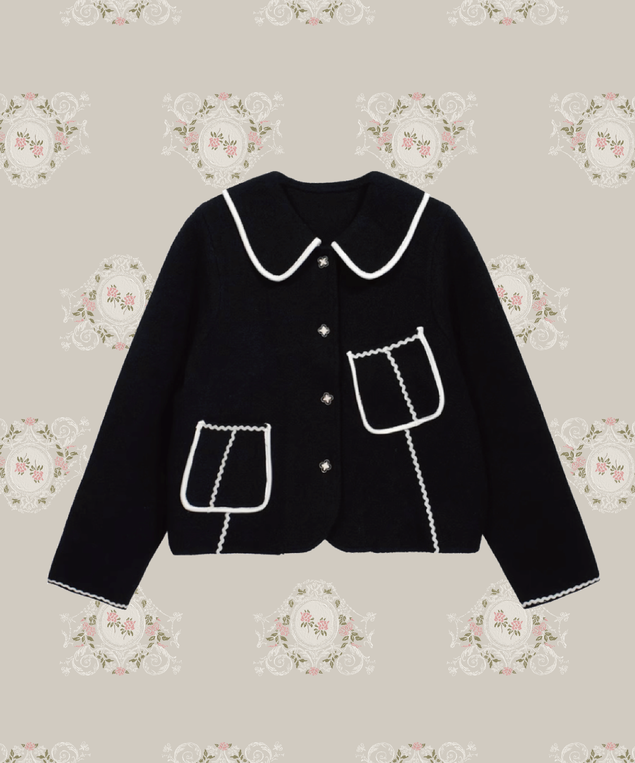 Two Tone Piping Jacket