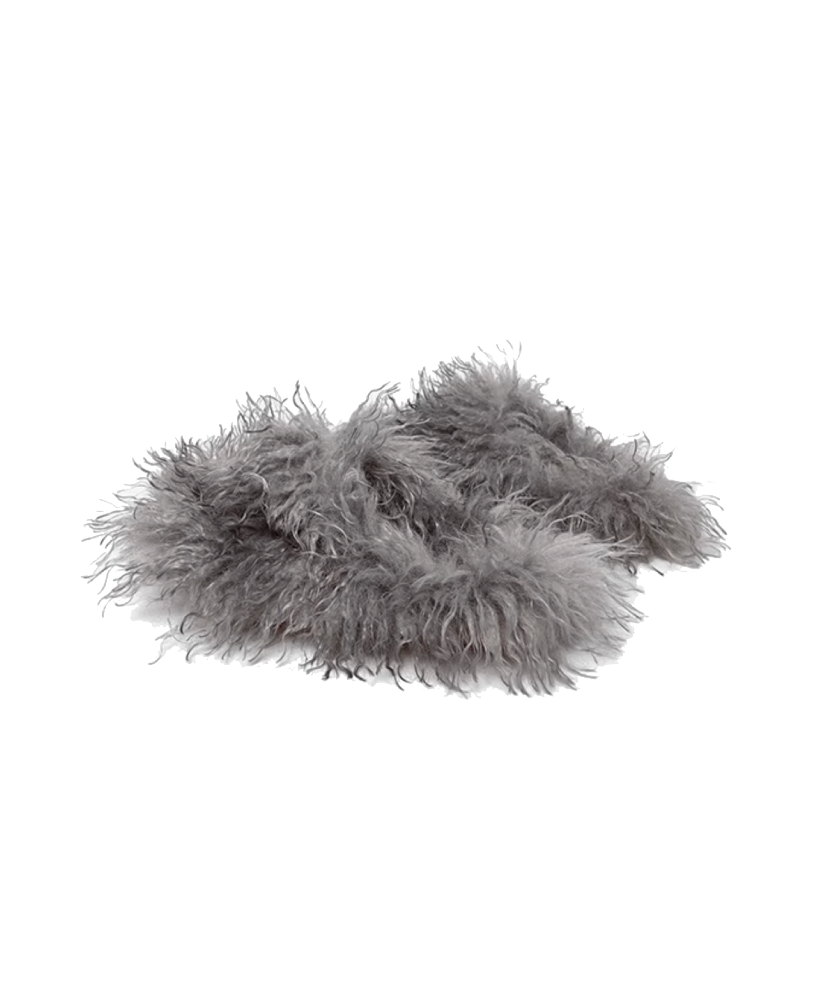 Furry Flat Slippers 