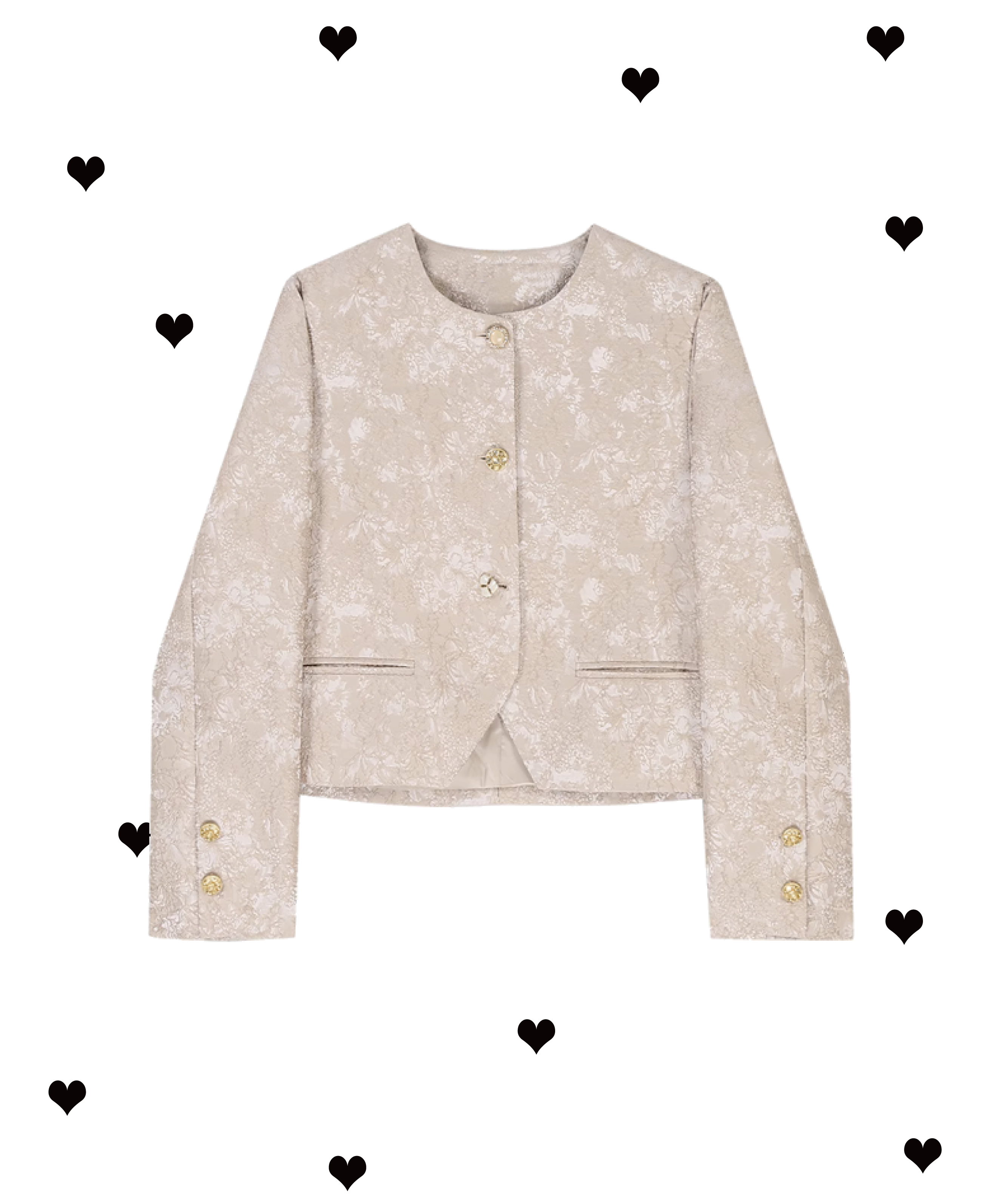 Elegant Embroidery Short Jacket