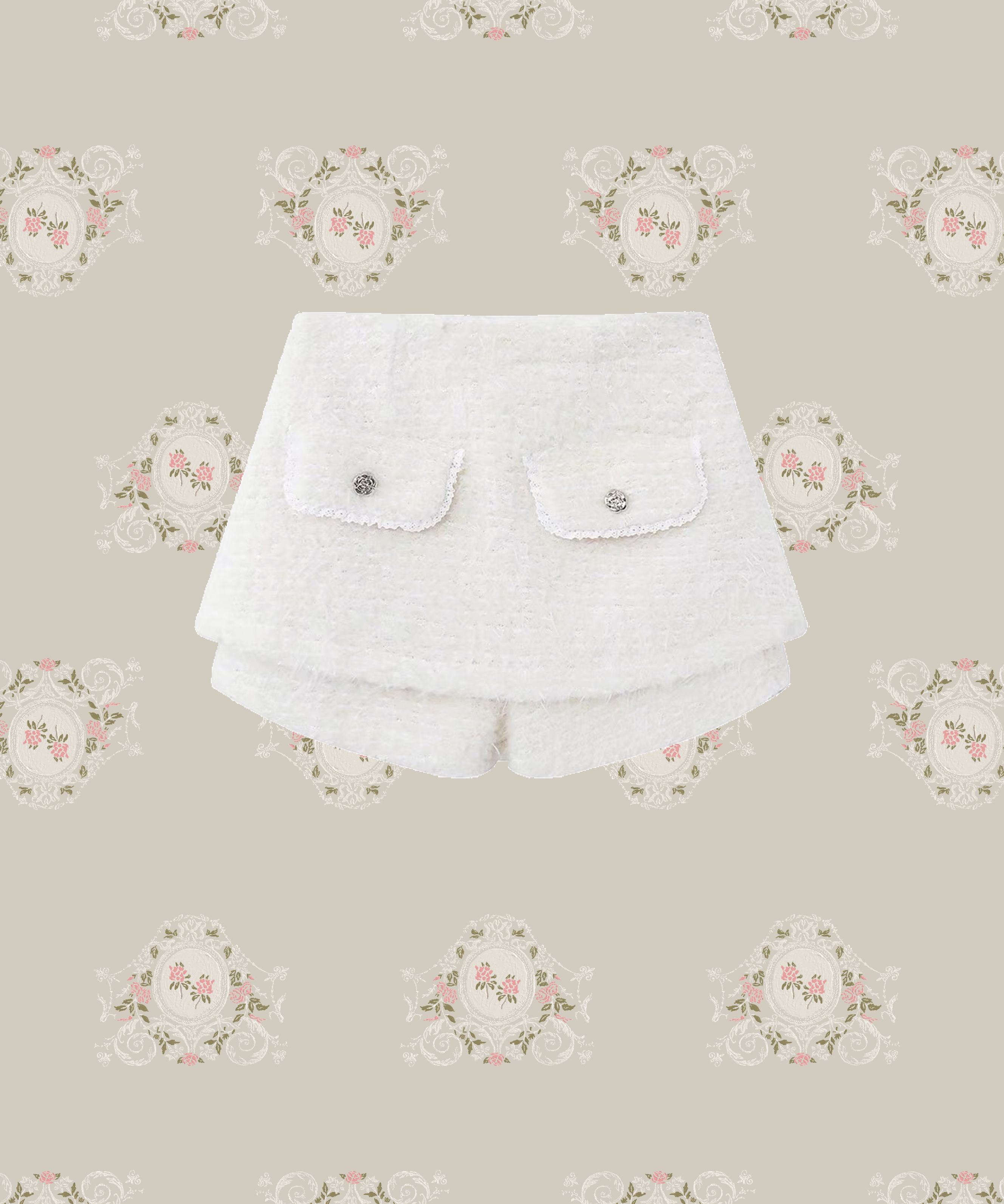 Ivory Lace Short Pants  アイボリーレースショートパンツ