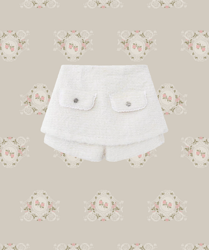 Ivory Lace Short Pants 