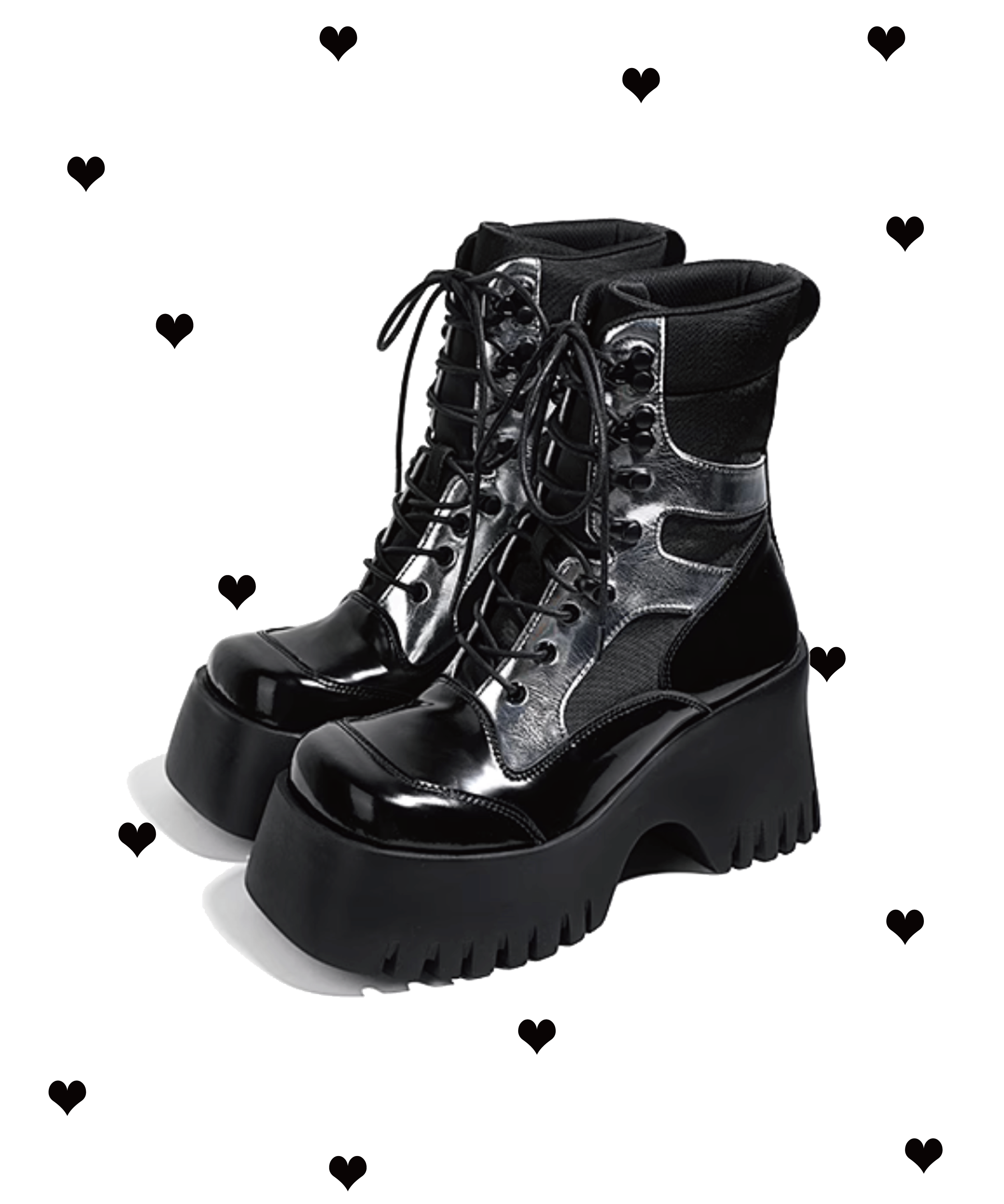 Silver Punk Boots 