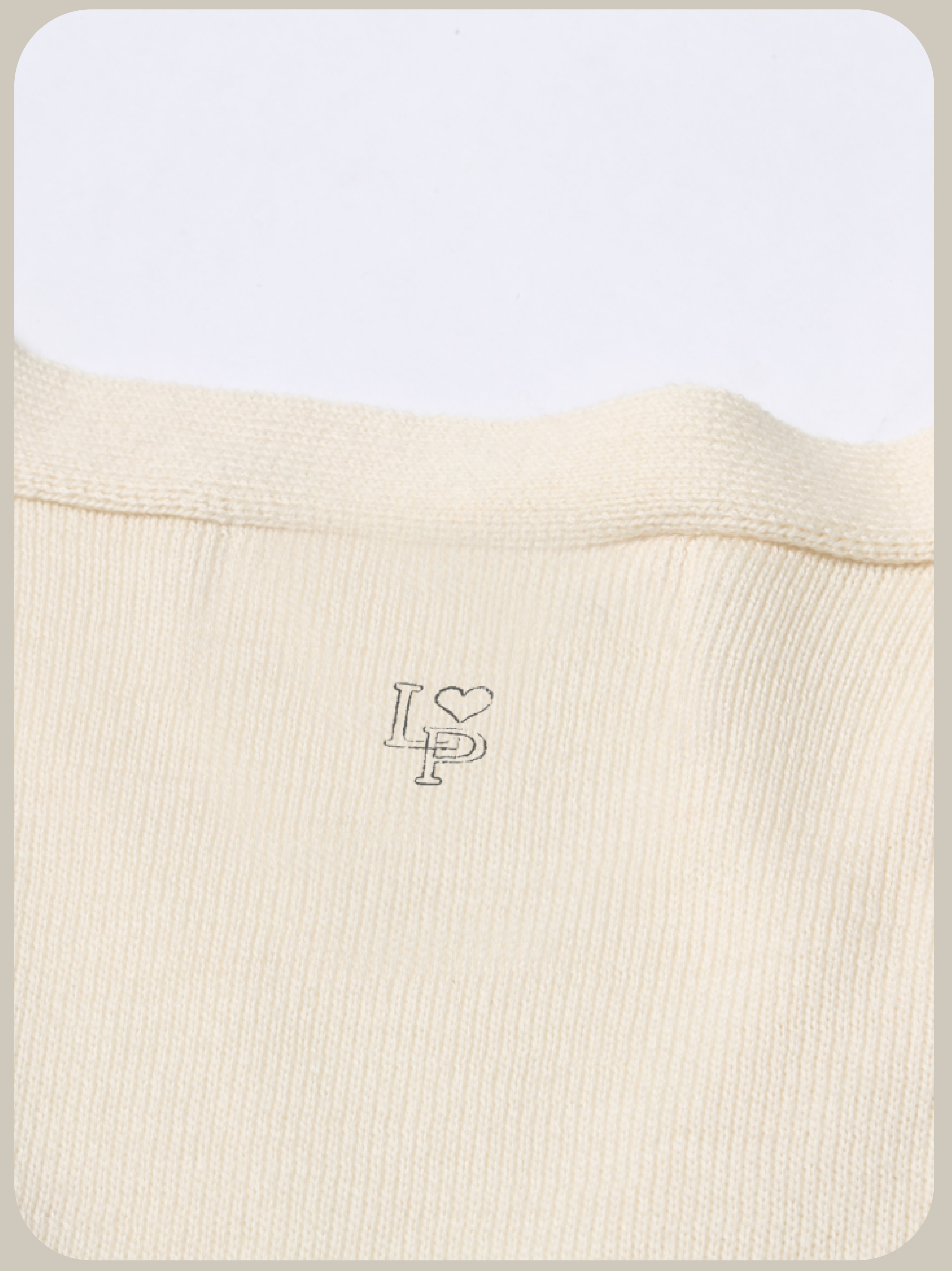 Yawame × LA POMME petit Cheerful Cardigan