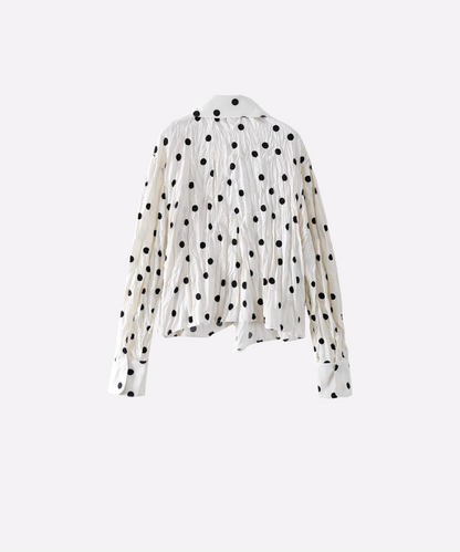 French Dots Gather Shirt