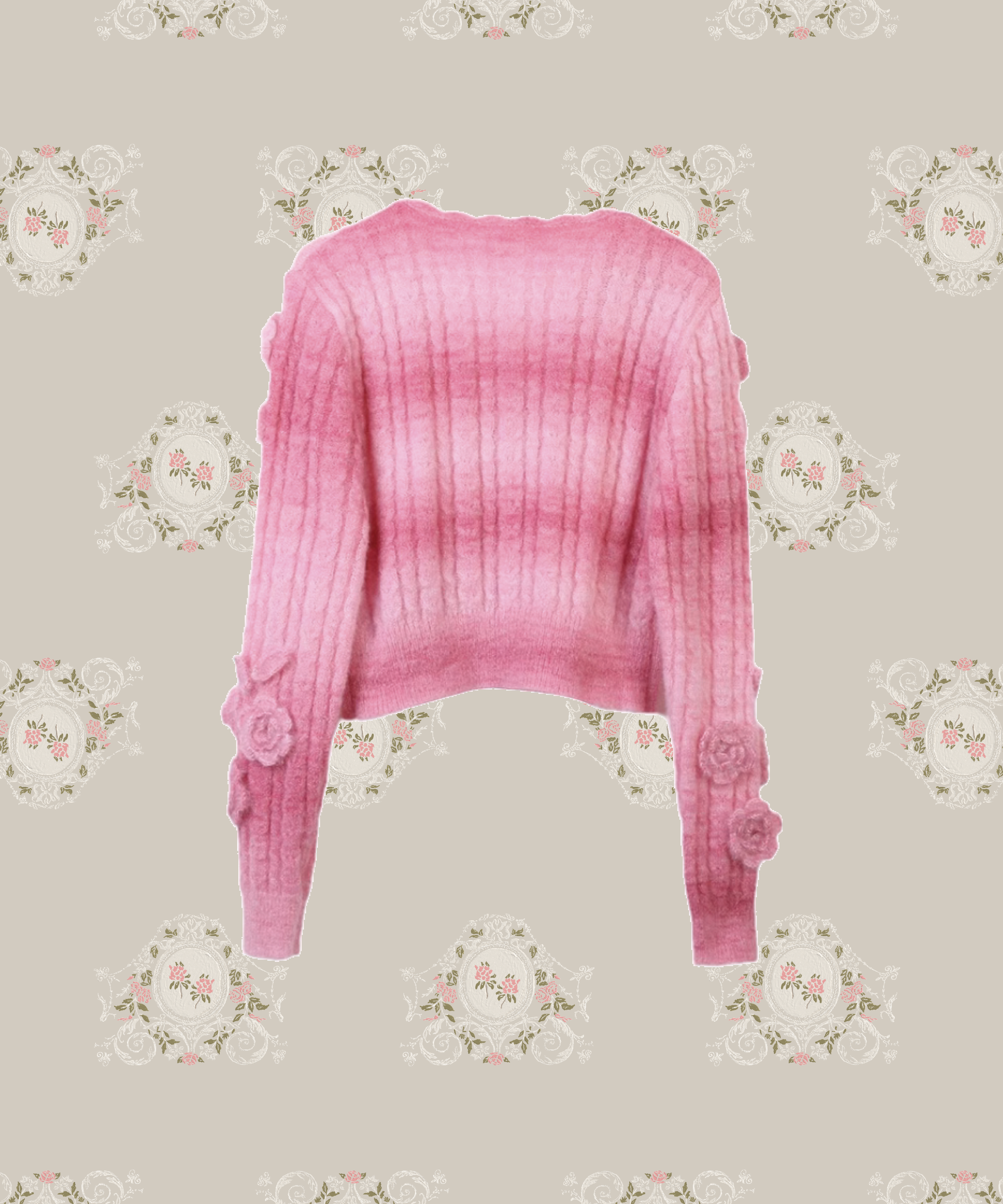 Romantic Rose Garden Knit. ロマンティックローズガーデンニット