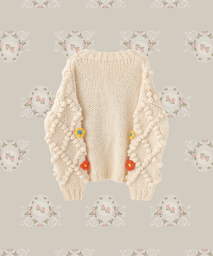 Handmade Garden Crochet Cardigan. Handmade Garden Cardigan 