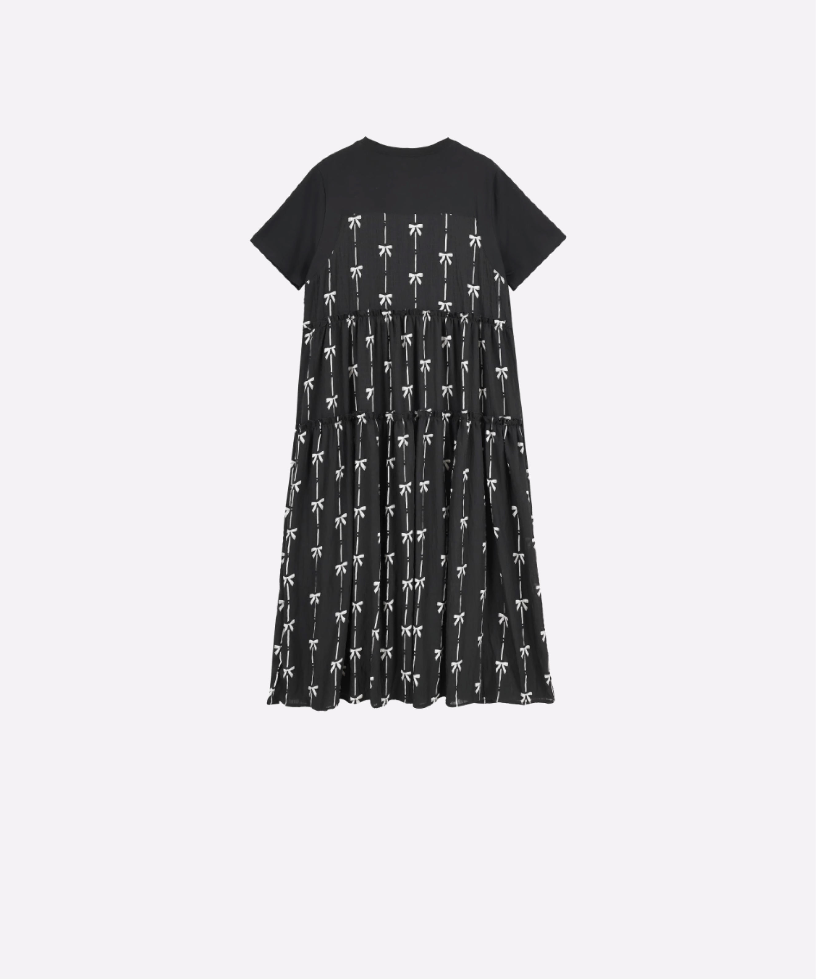 Fake Two Ribbon One Piece