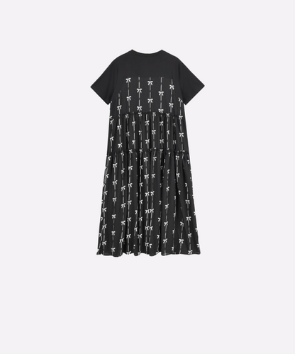 Fake Two Ribbon One Piece