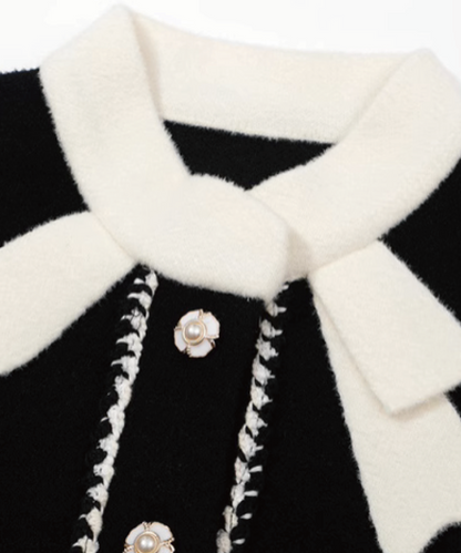 Textured Pearl Button Woolen Jacket 