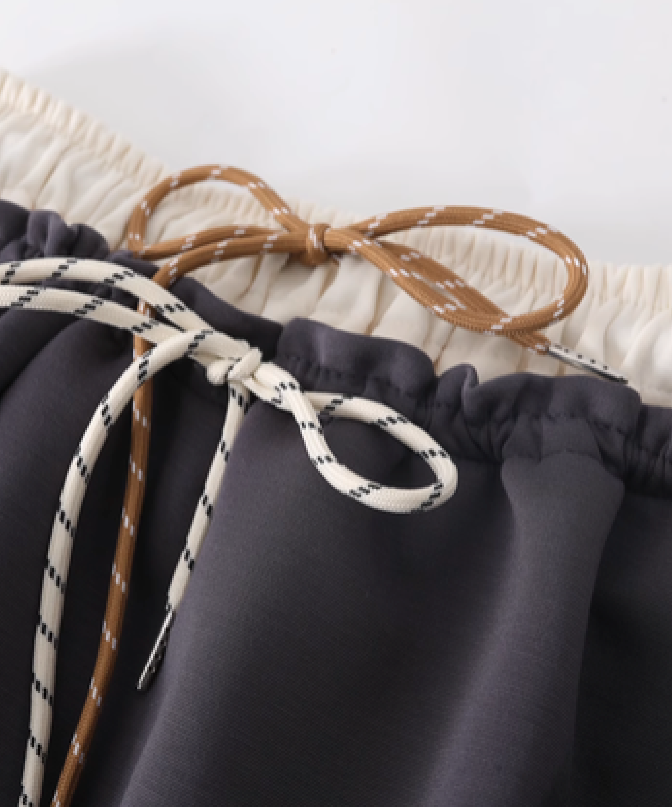 Fake Two Flare Mini Skirt
