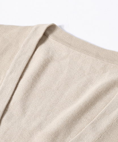 Pre-order item: LA POMME petit Icon Loose Cardigan Coffee 