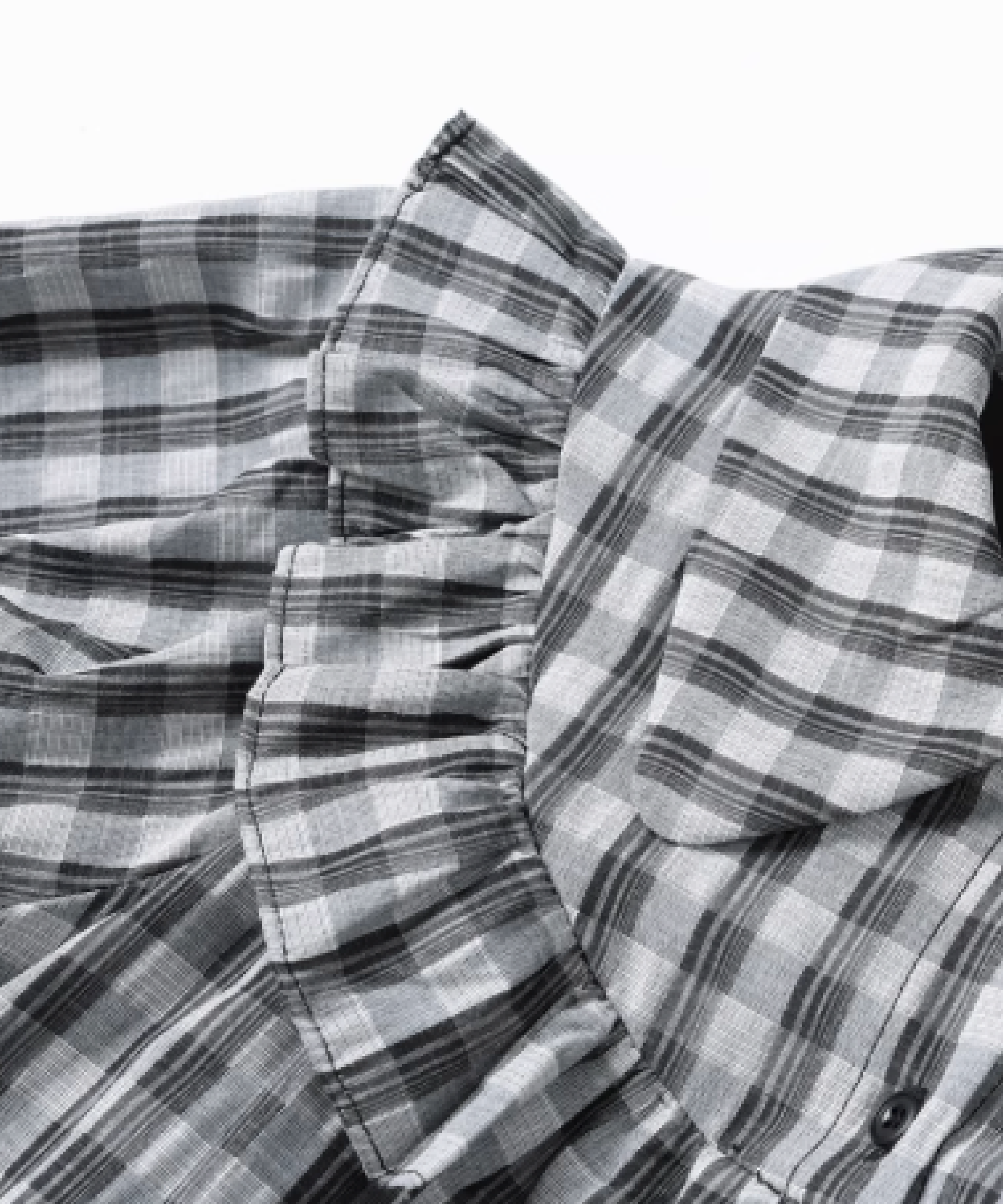 Elegant Check Motif Big Collar One Piece