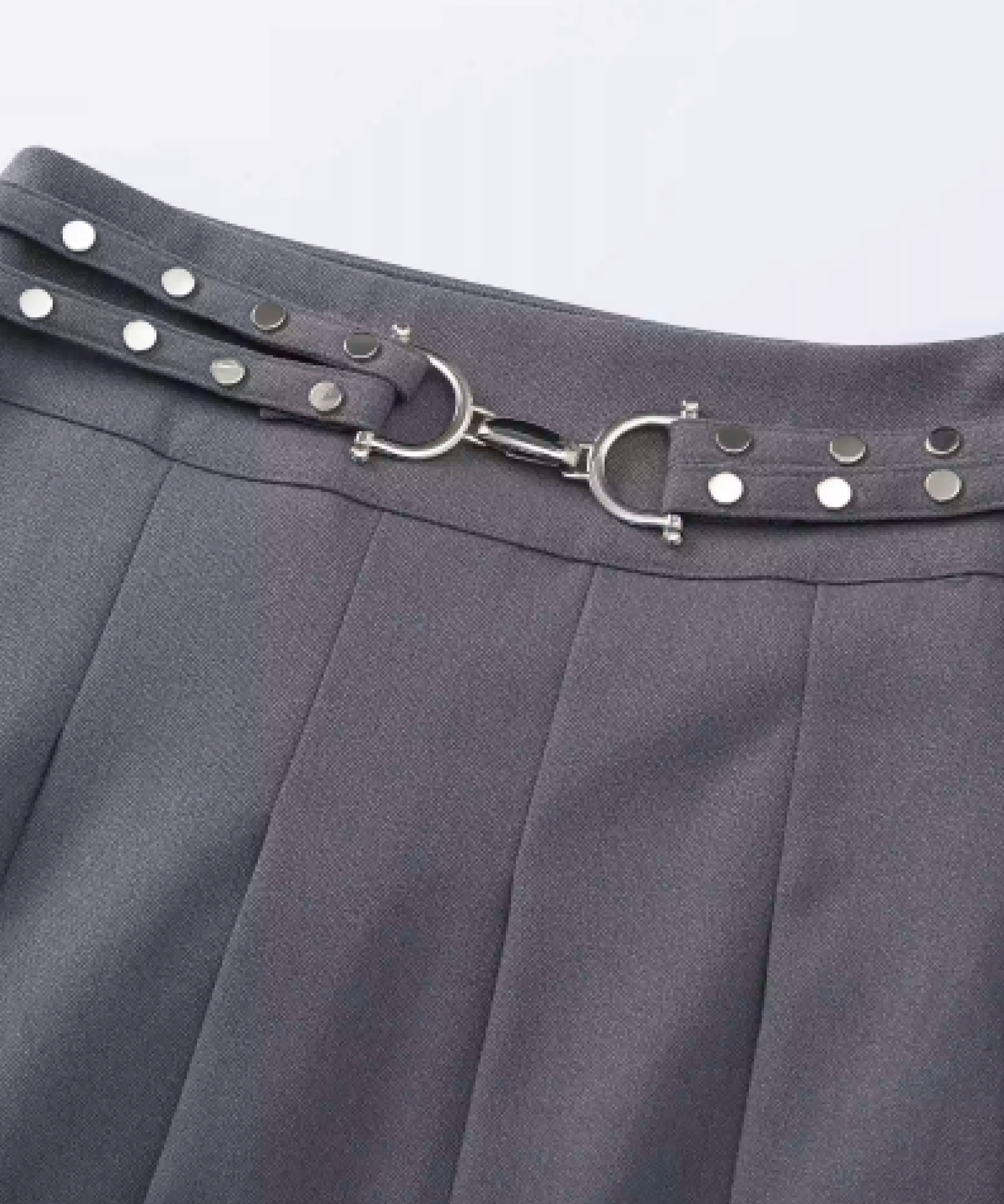Belted Pleats Long Skirt Belted Pleats Long Skirt 