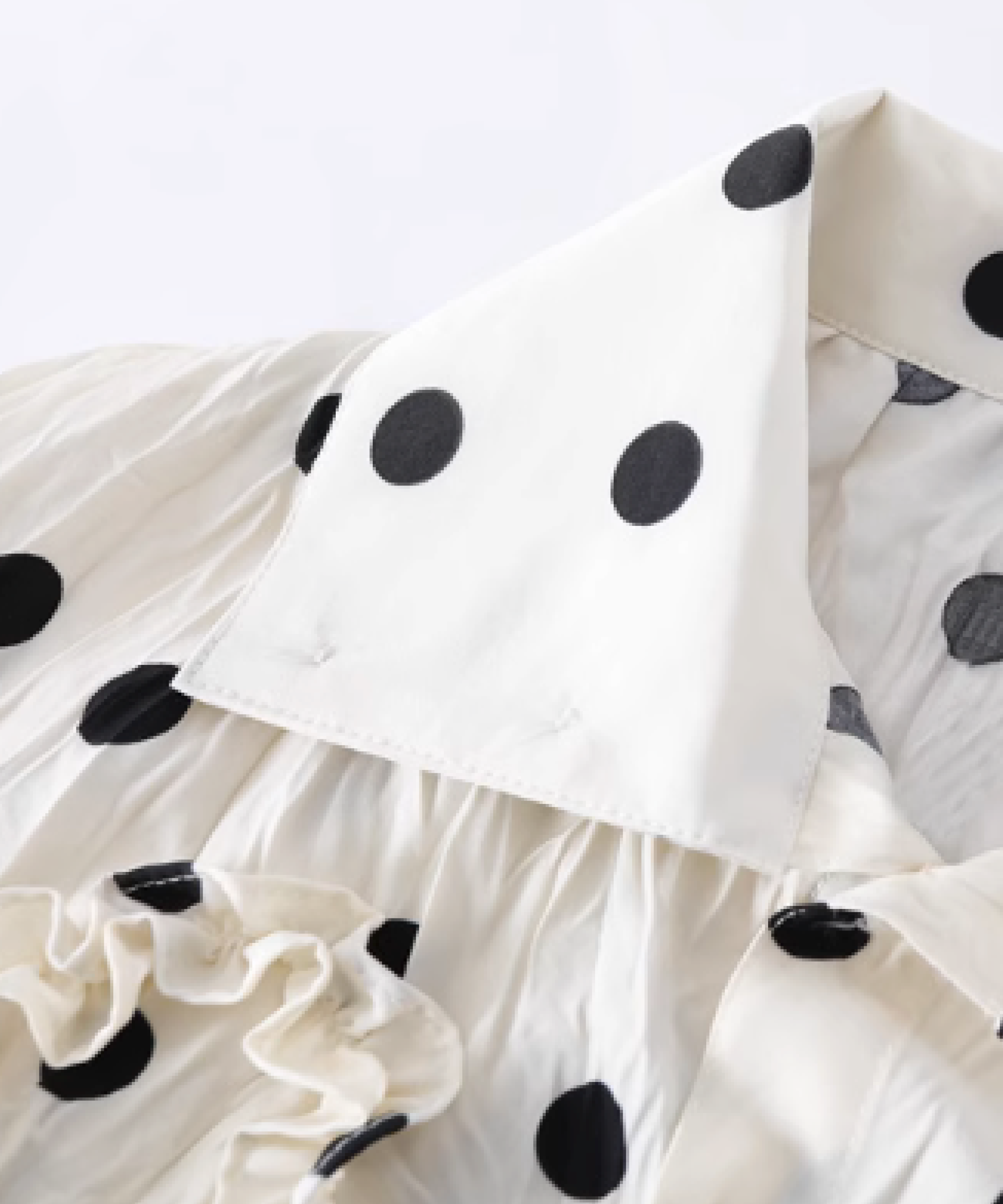 French Dots Gather Shirt