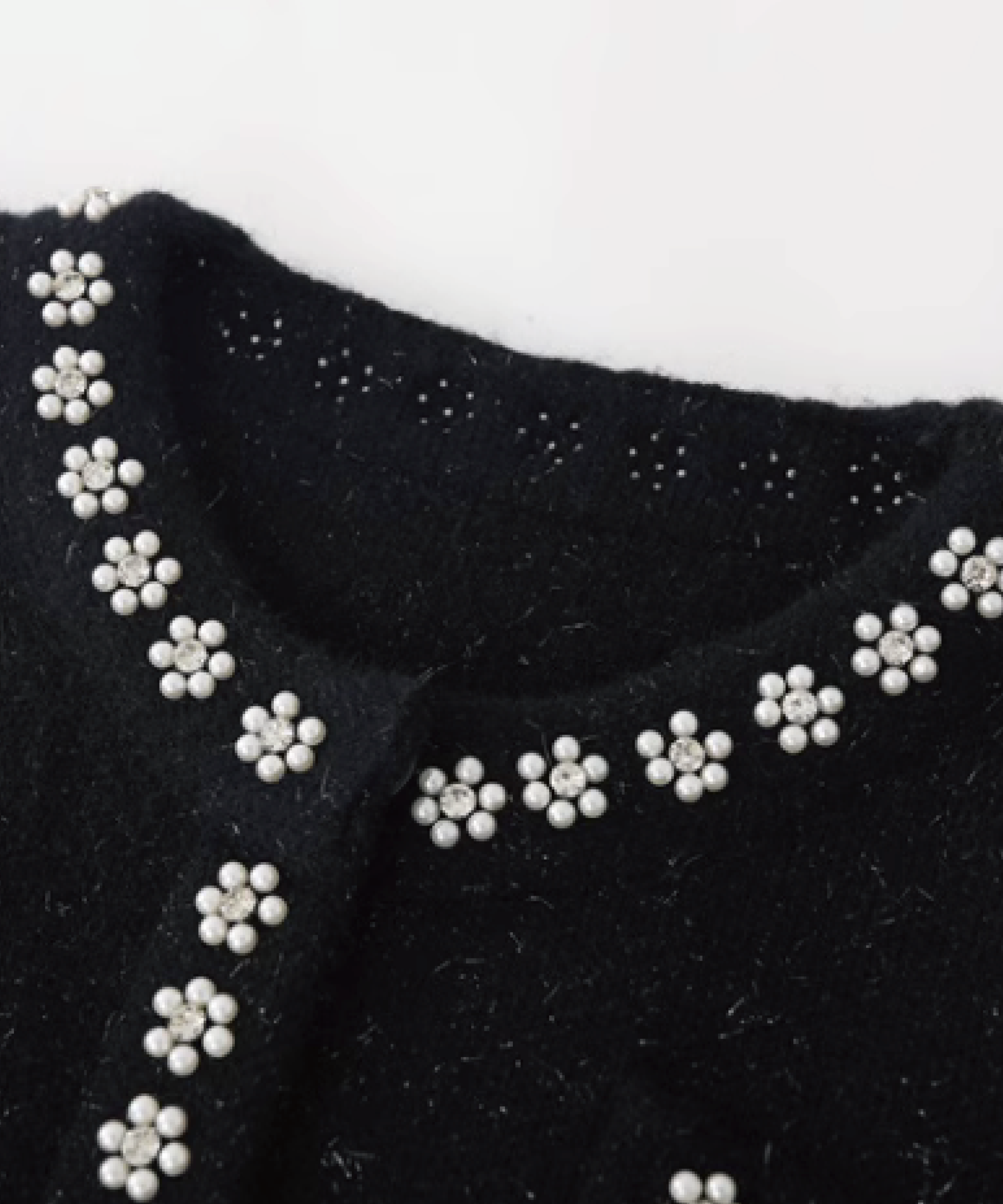Beaded Flower Style Knit Set-Up  ビーズフラワー風ニットセットアップ