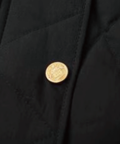 Denim Stitching Quilted Down Coat