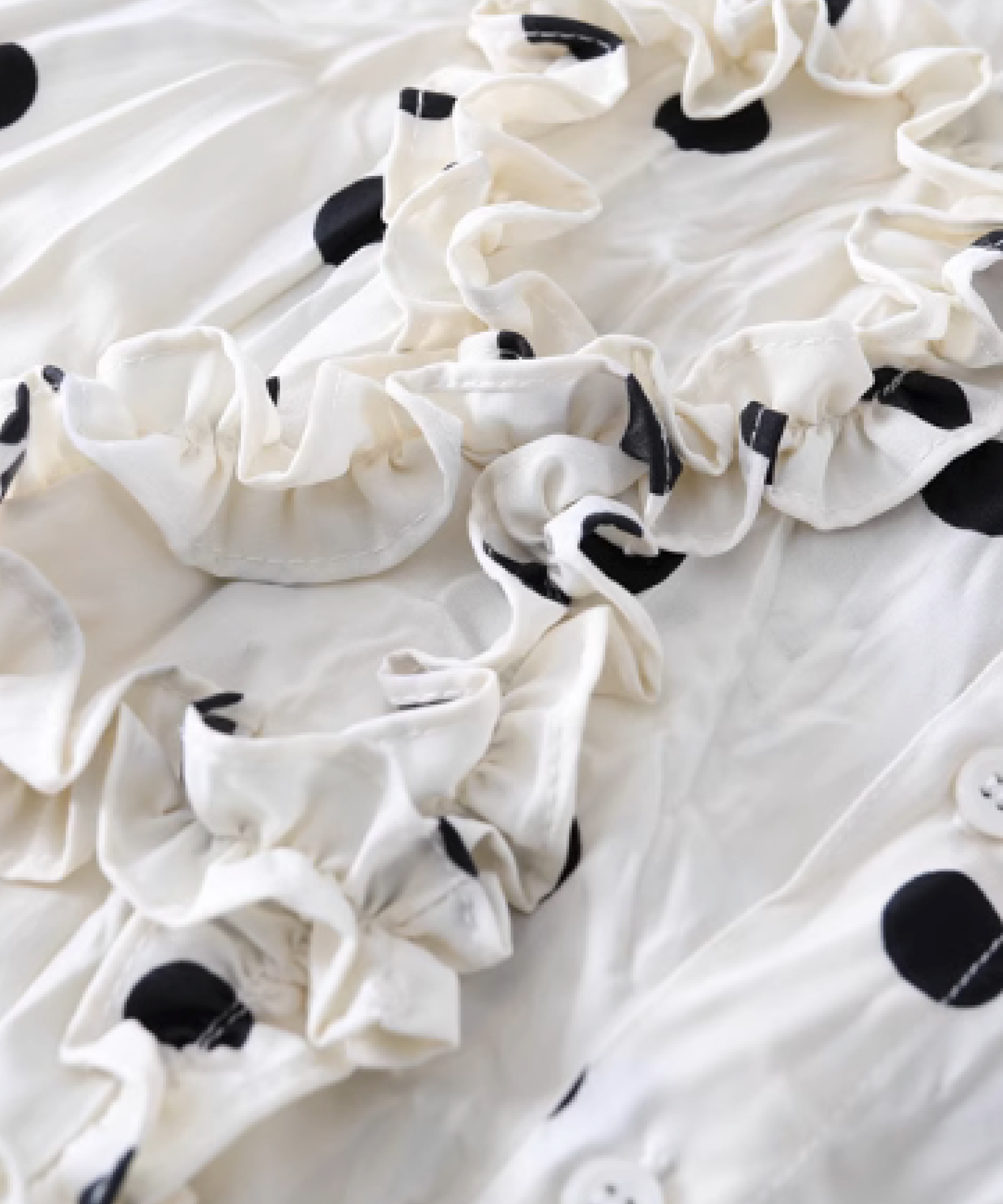 French Dots Gather Shirt