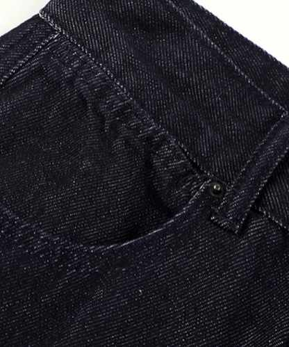Heart Embroidery Denim Pants