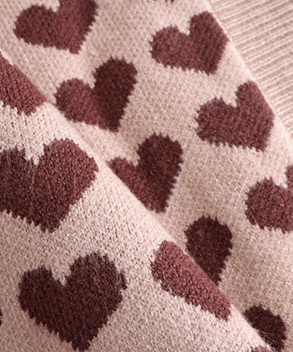 Heart Embroidery Boxy Cardigan ハート刺繍ボクシーカーディガン