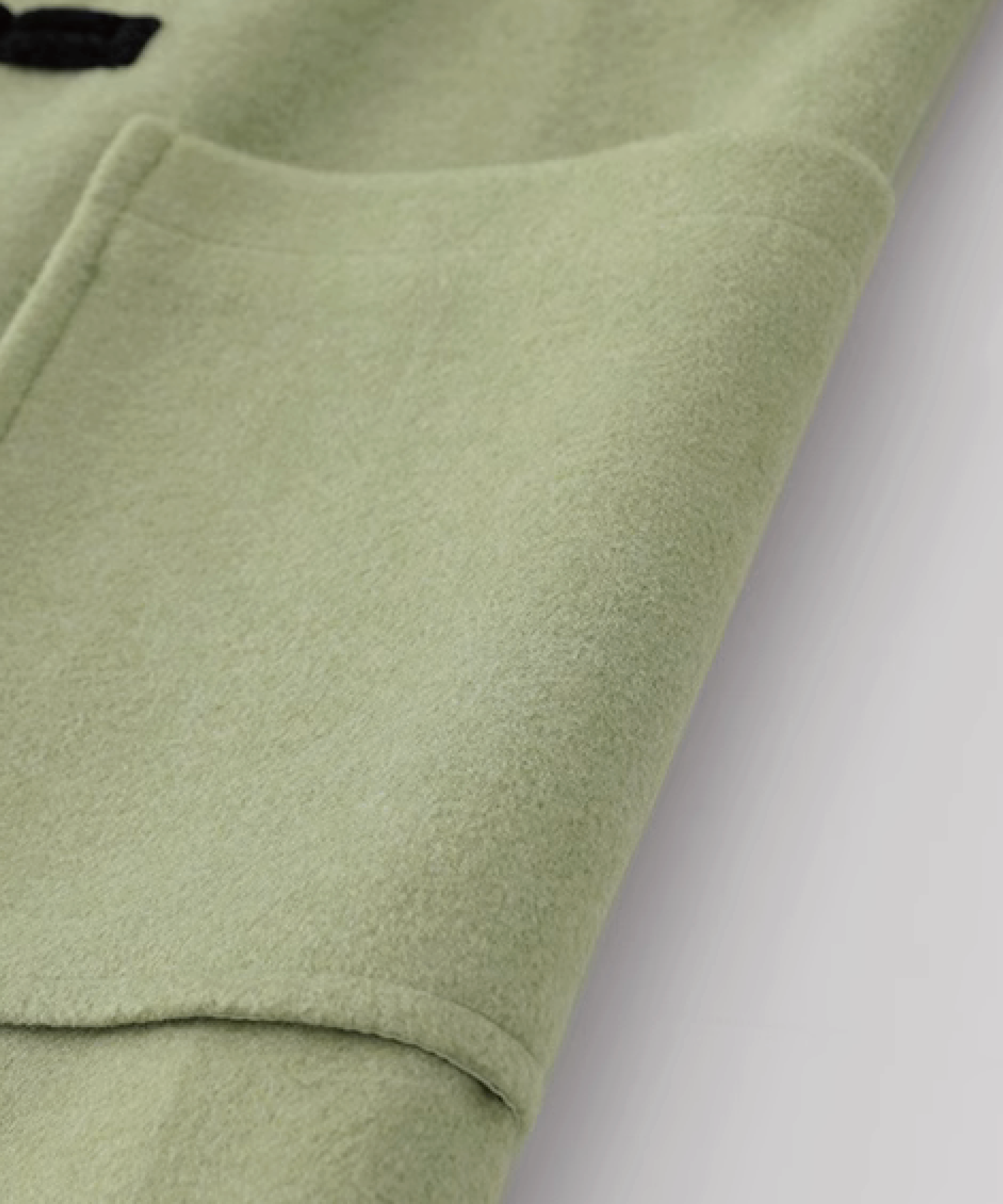 Bean Green Hooded Long Coat 