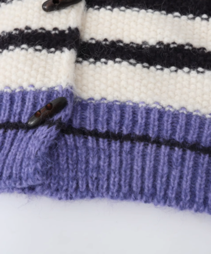 Stripe Hoodie Cardigan