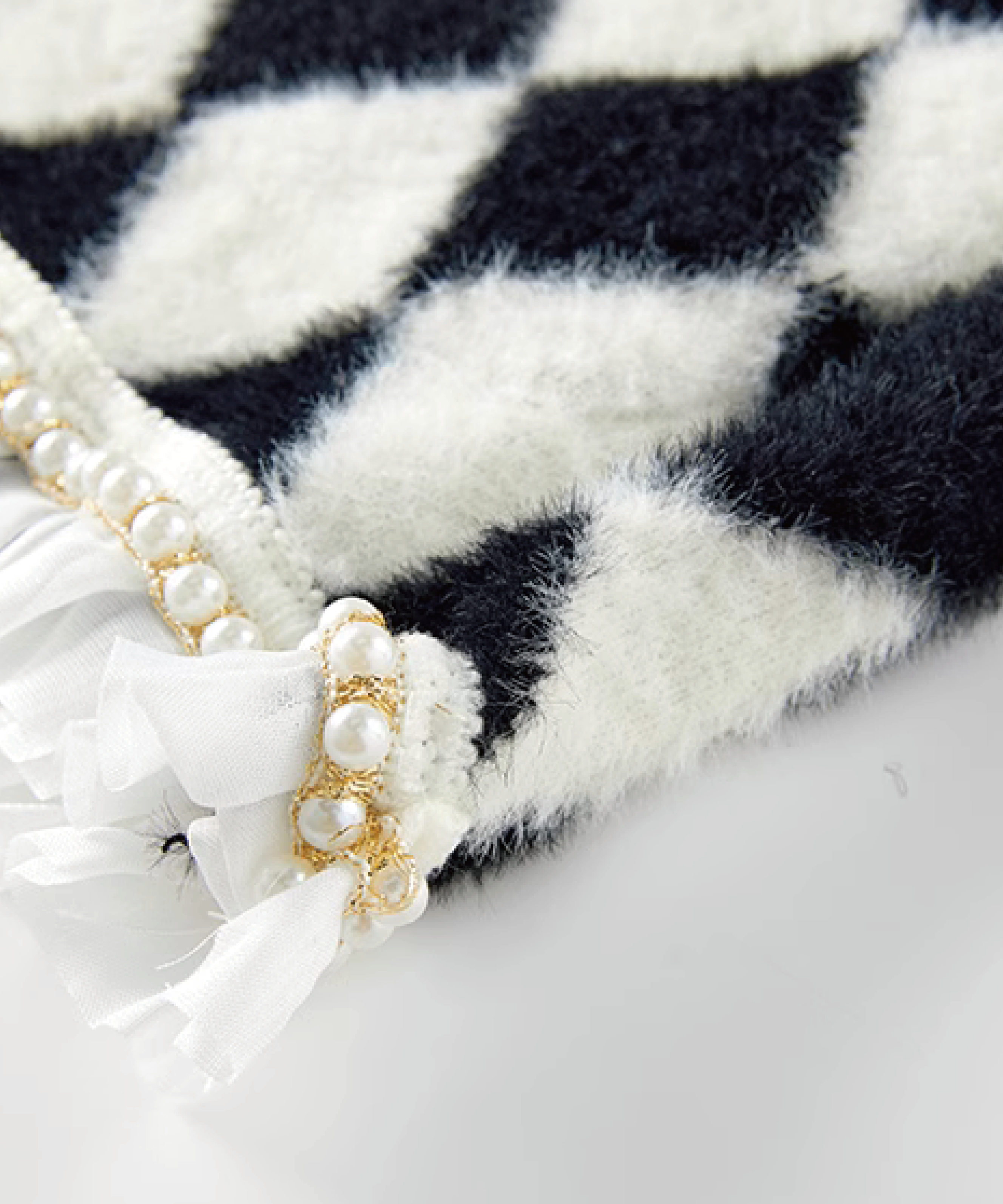 Lace Frill Pearl Deco Vest. レースフリルパールデコベスト