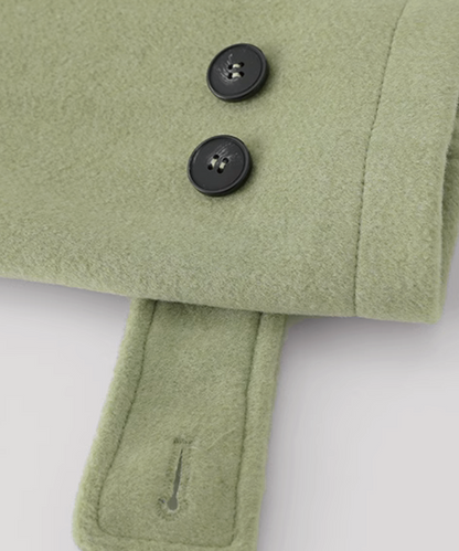 Bean Green Hooded Long Coat 