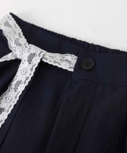 Elegant Ribbon Shirt Set Up