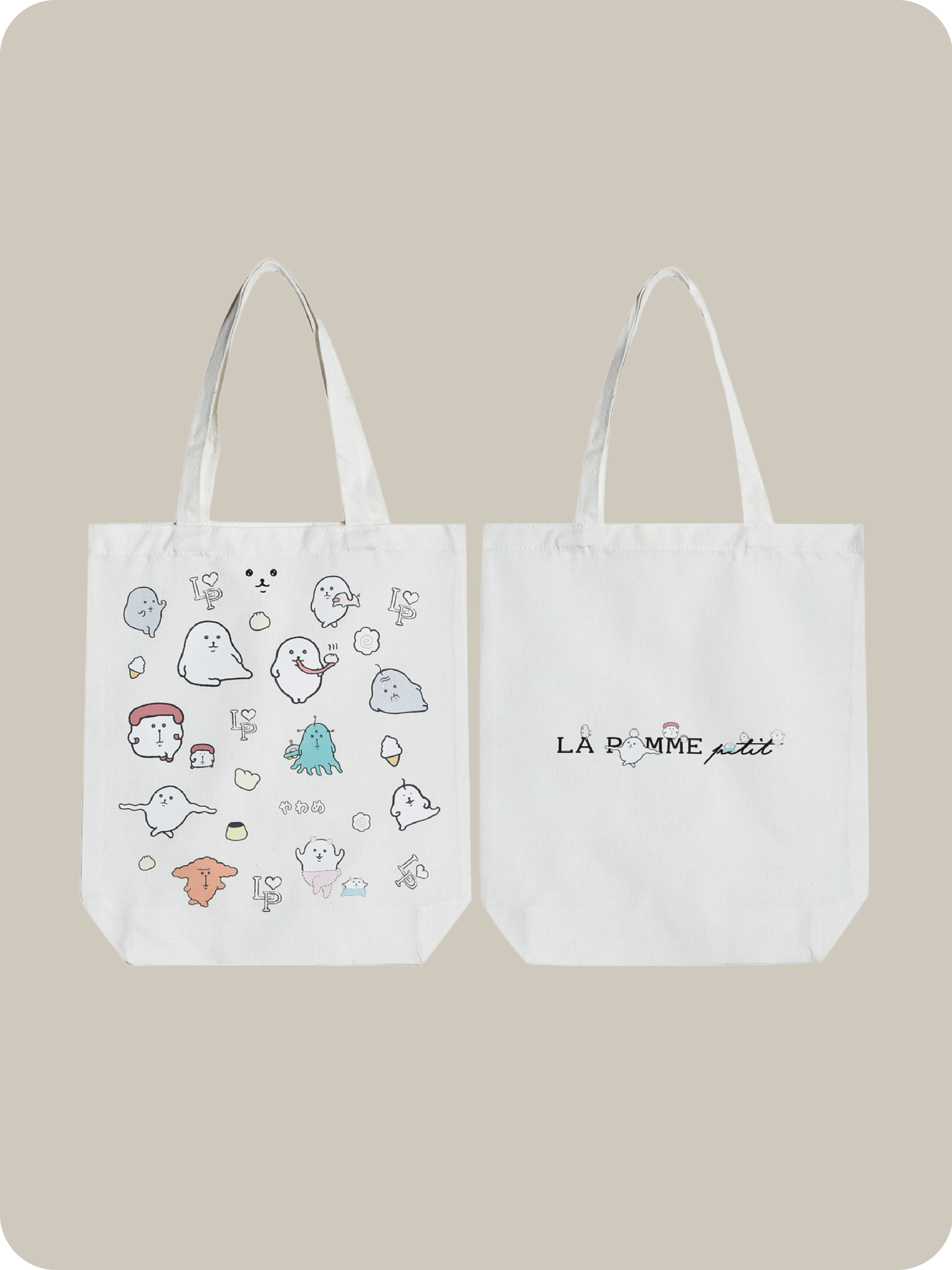Yawame × LA POMME petit Pattern Tote Bag