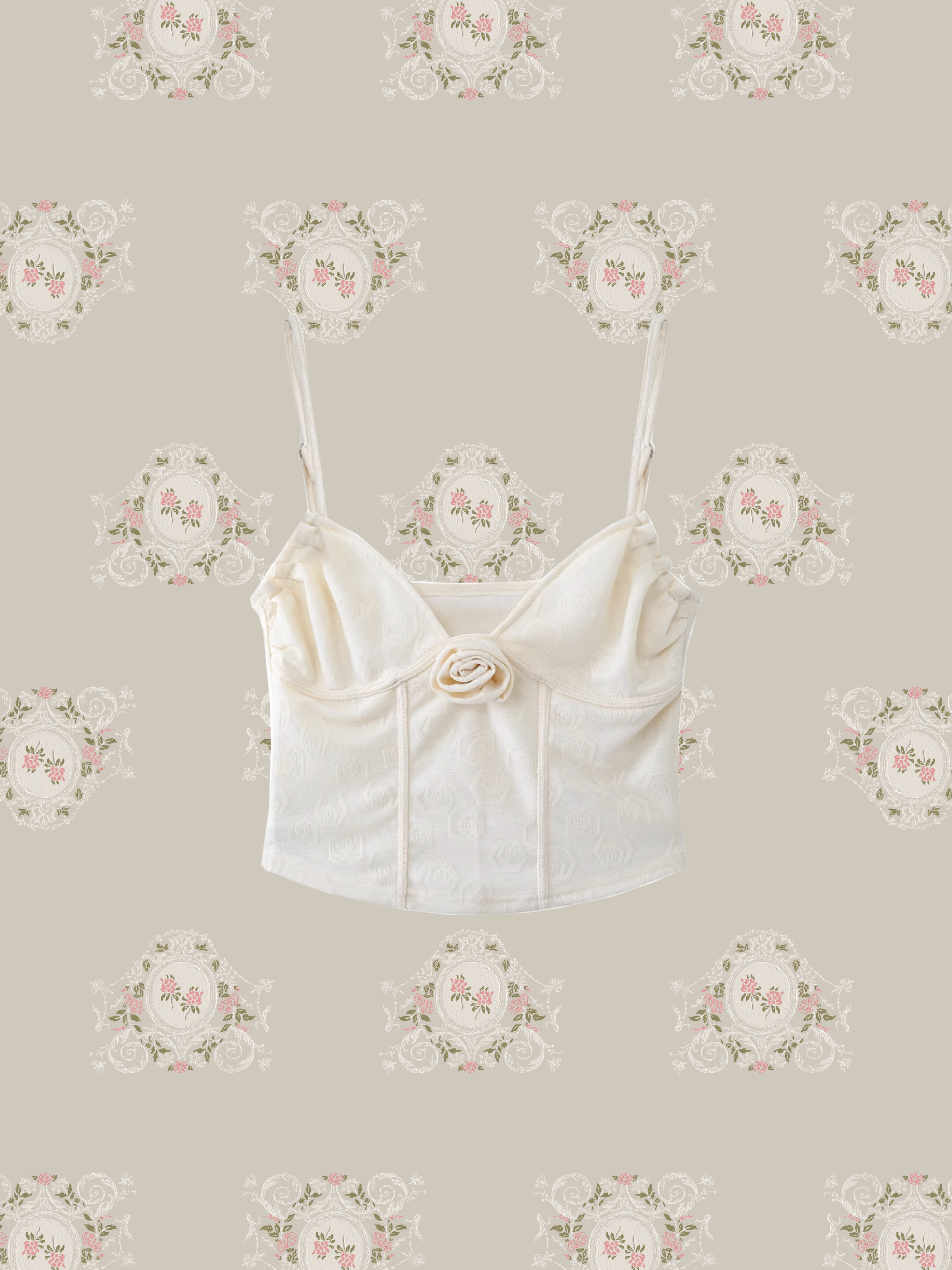 Rose Applique Cami/ローズアップリケキャミソール