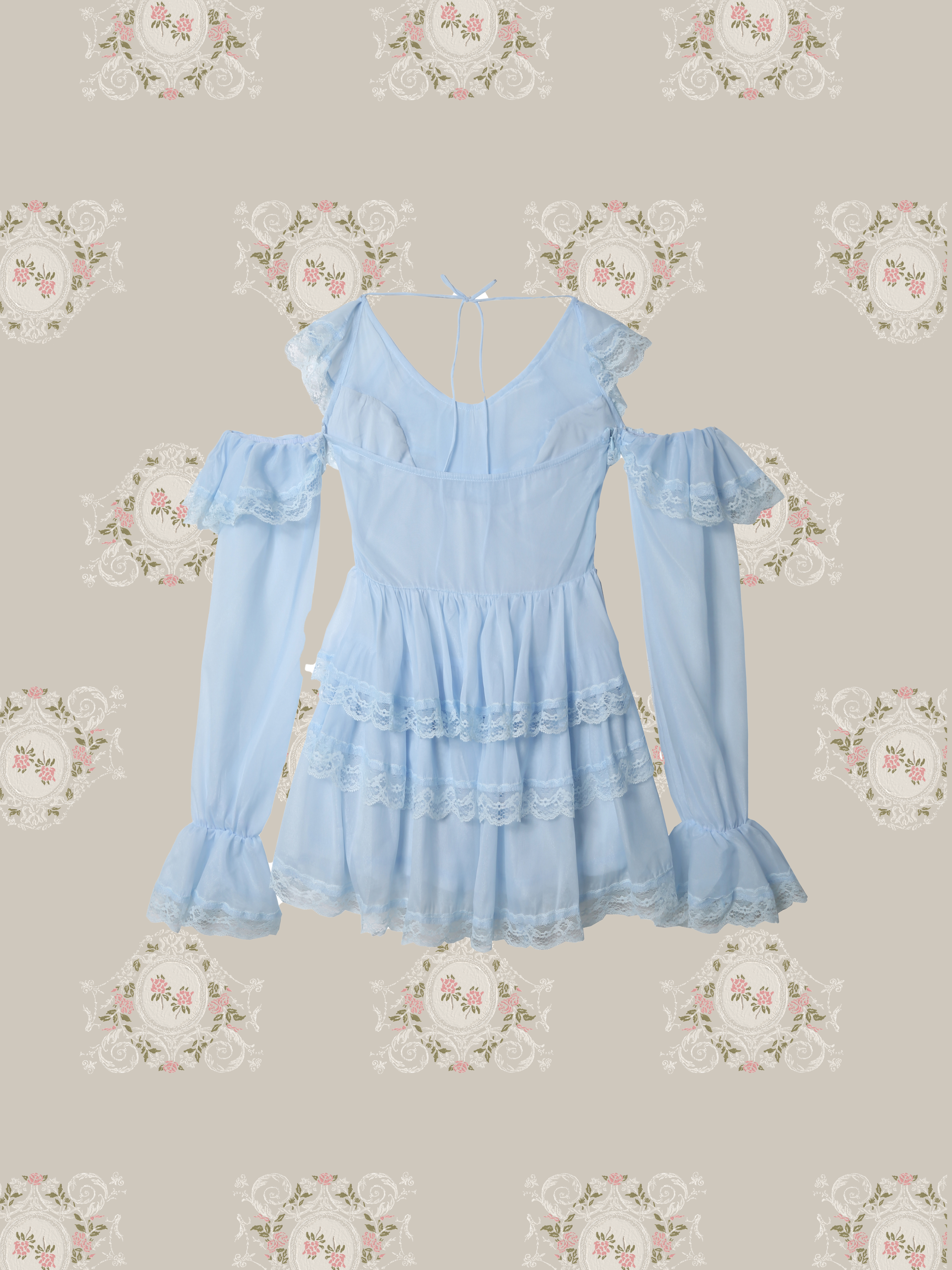 Romantic Flare Layer Lace One Piece/ロマンティックフレアレイヤーレースワンピース