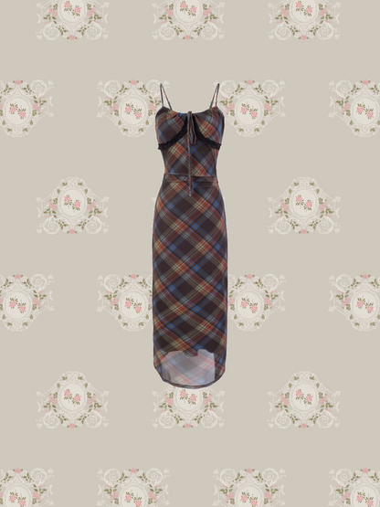 French Silm Check Cami Dress/フレンチシルムチェックキャミワンピース
