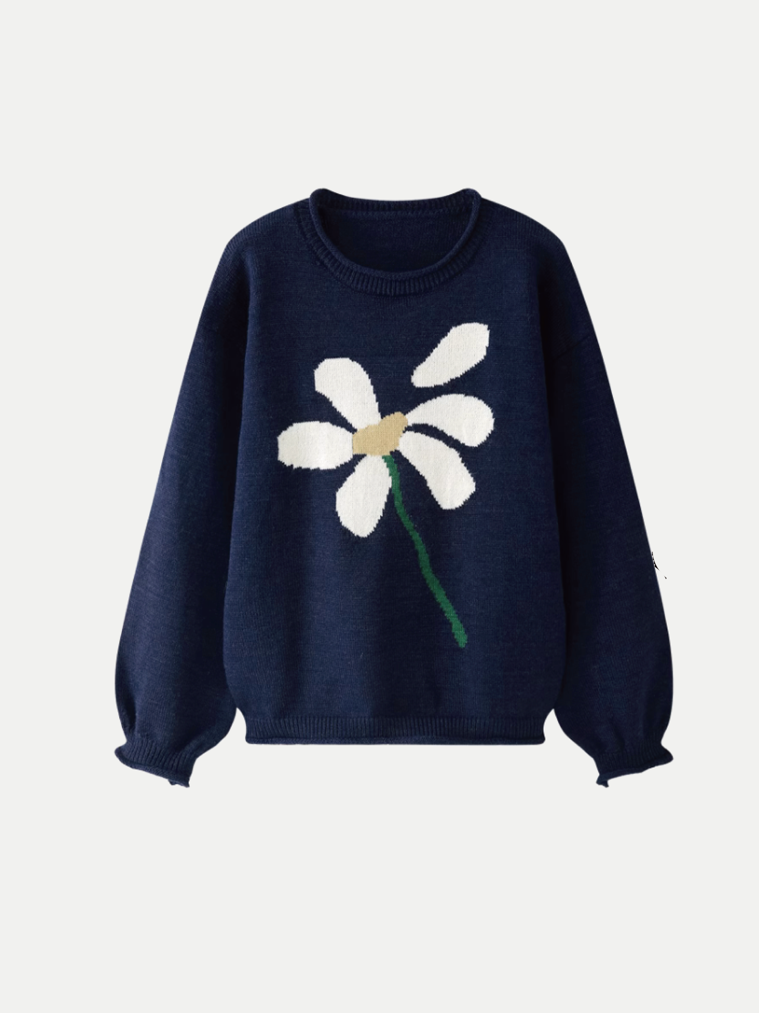 Flower Embroidery Sweater 