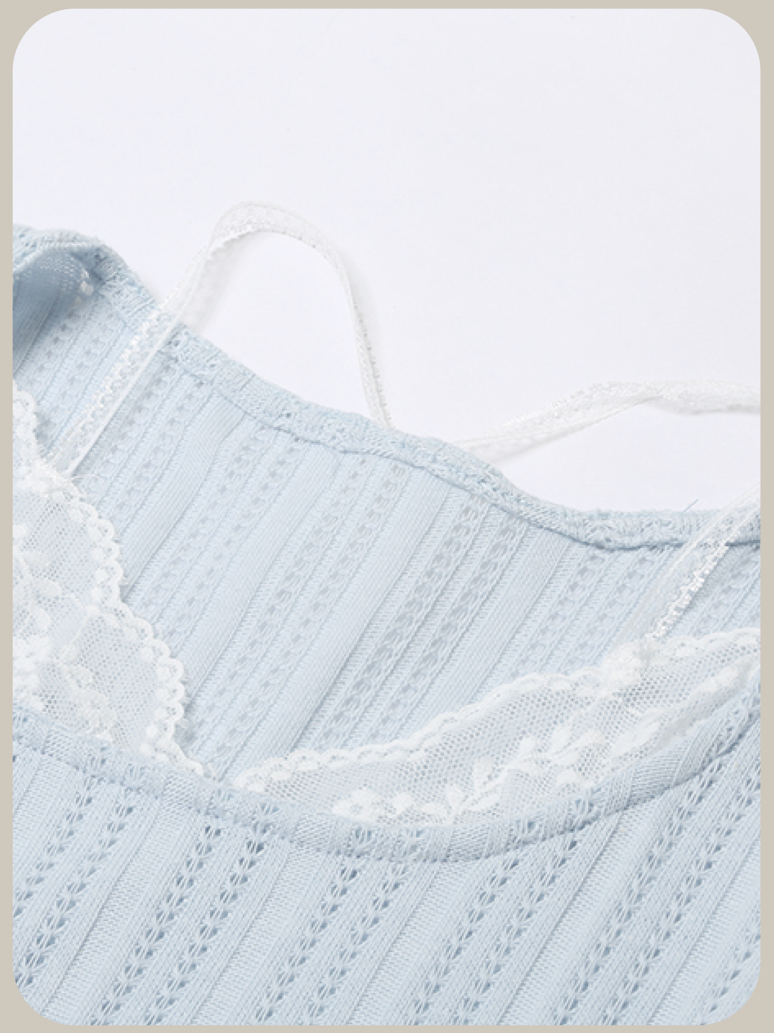 Baby Blue Lace Docking Top/ベビーブルーレースドッキングトップ