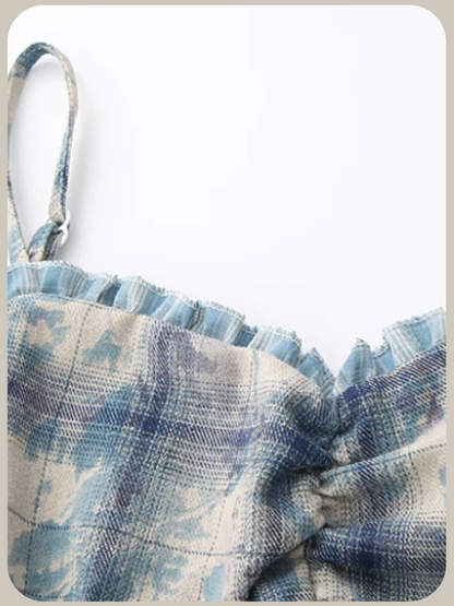French Dyed Ruffle Cami Dress/フレンチスタイル染めフリルキャミワンピース