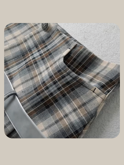 Preppy Style Plaid Mini Skirt/プレッピースタイルチェック柄ミニスカート