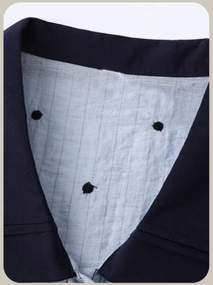 Asymmetry Dots Puff Shirt/アシンメトリードットパフシャツ