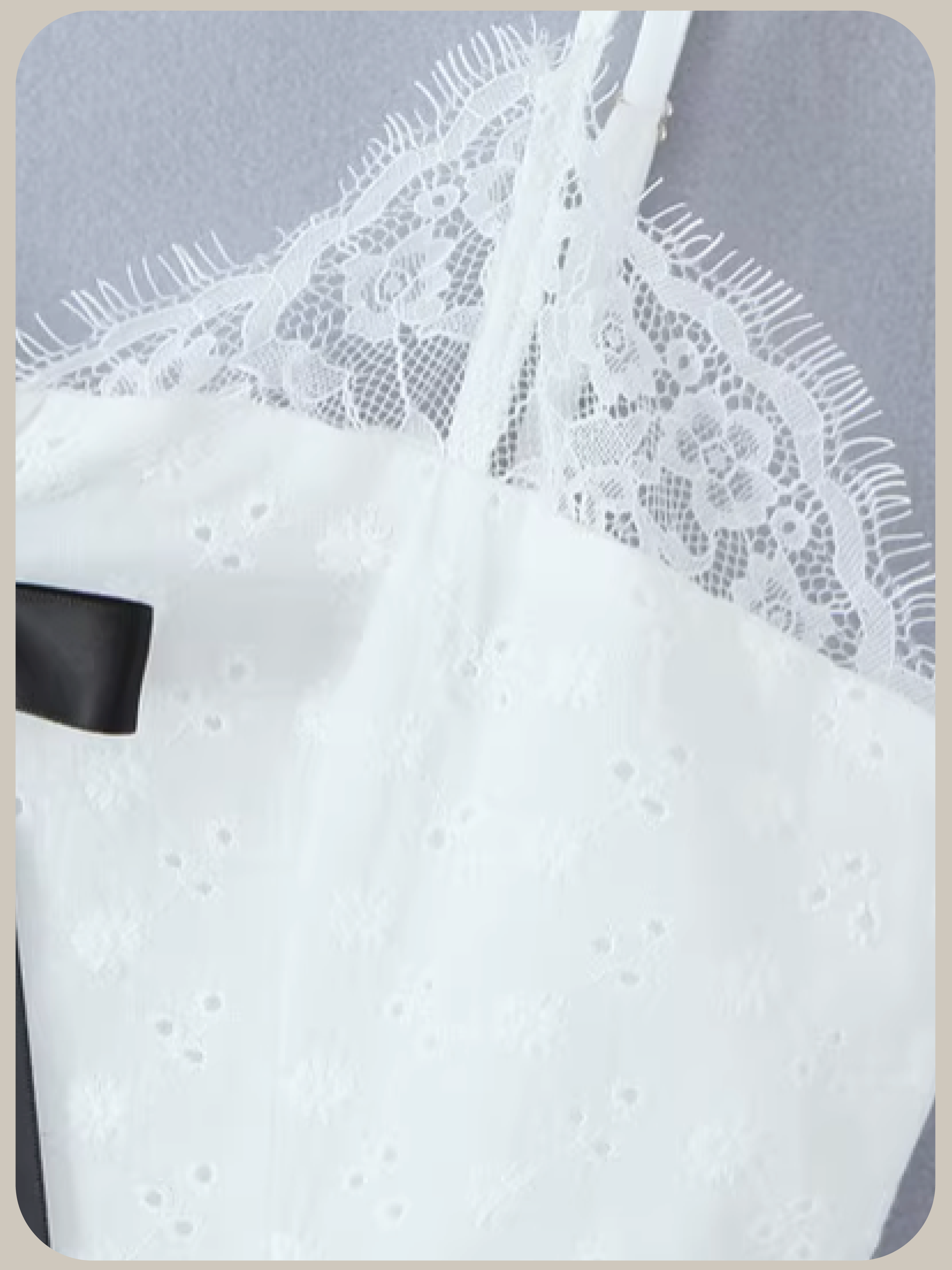 Sweet Lace Ribbon Cami Dress/スイートレースリボンキャミワンピース