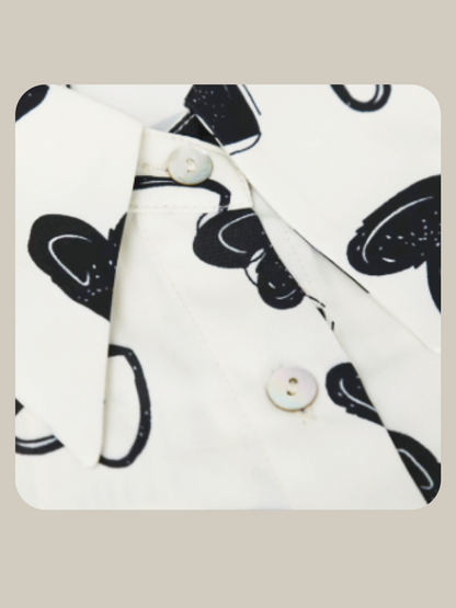 Cheerful Heart Print Shirt 