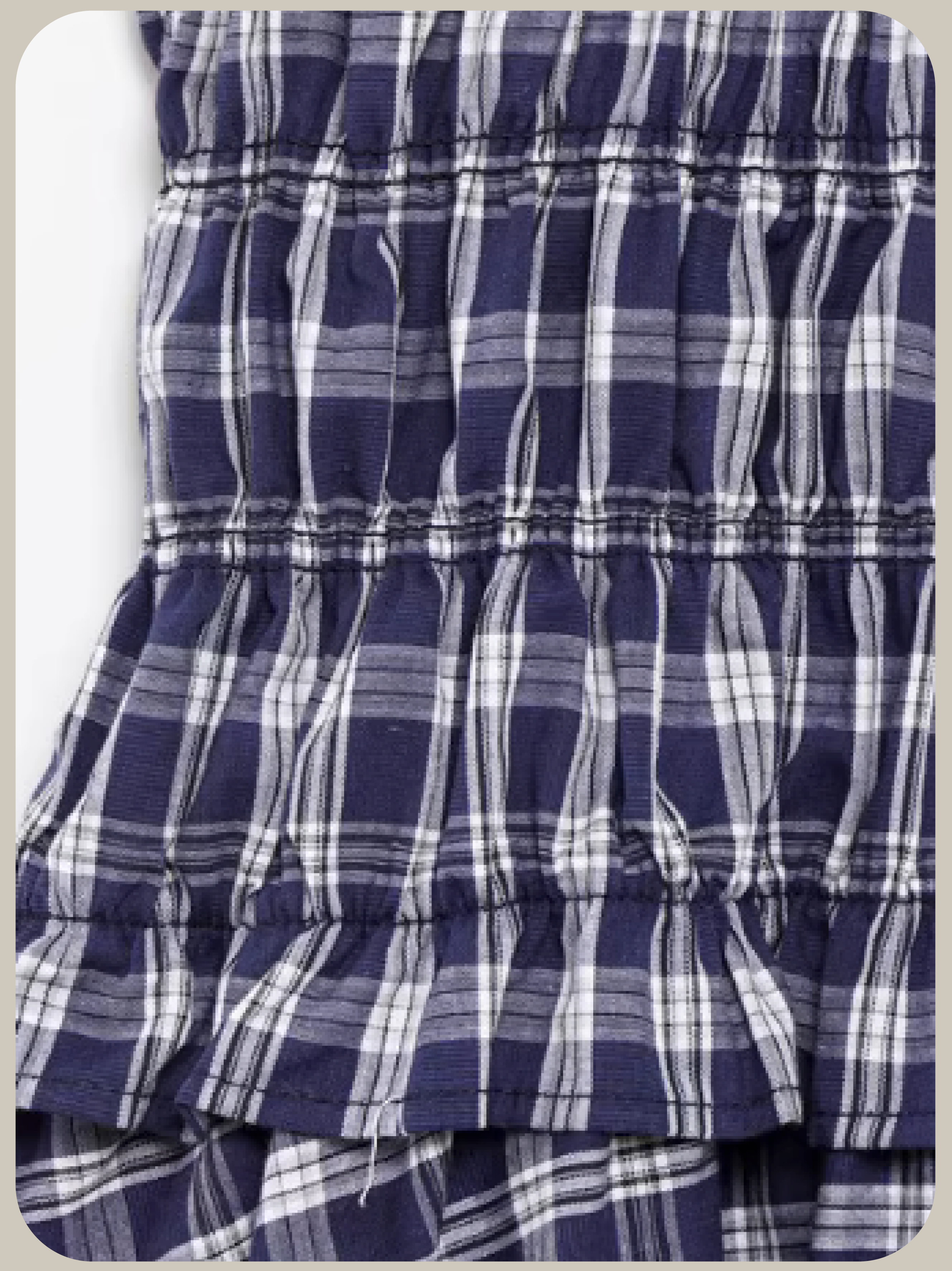 Blue Plaid Cami Dress/ブルーチェック柄キャミドレス