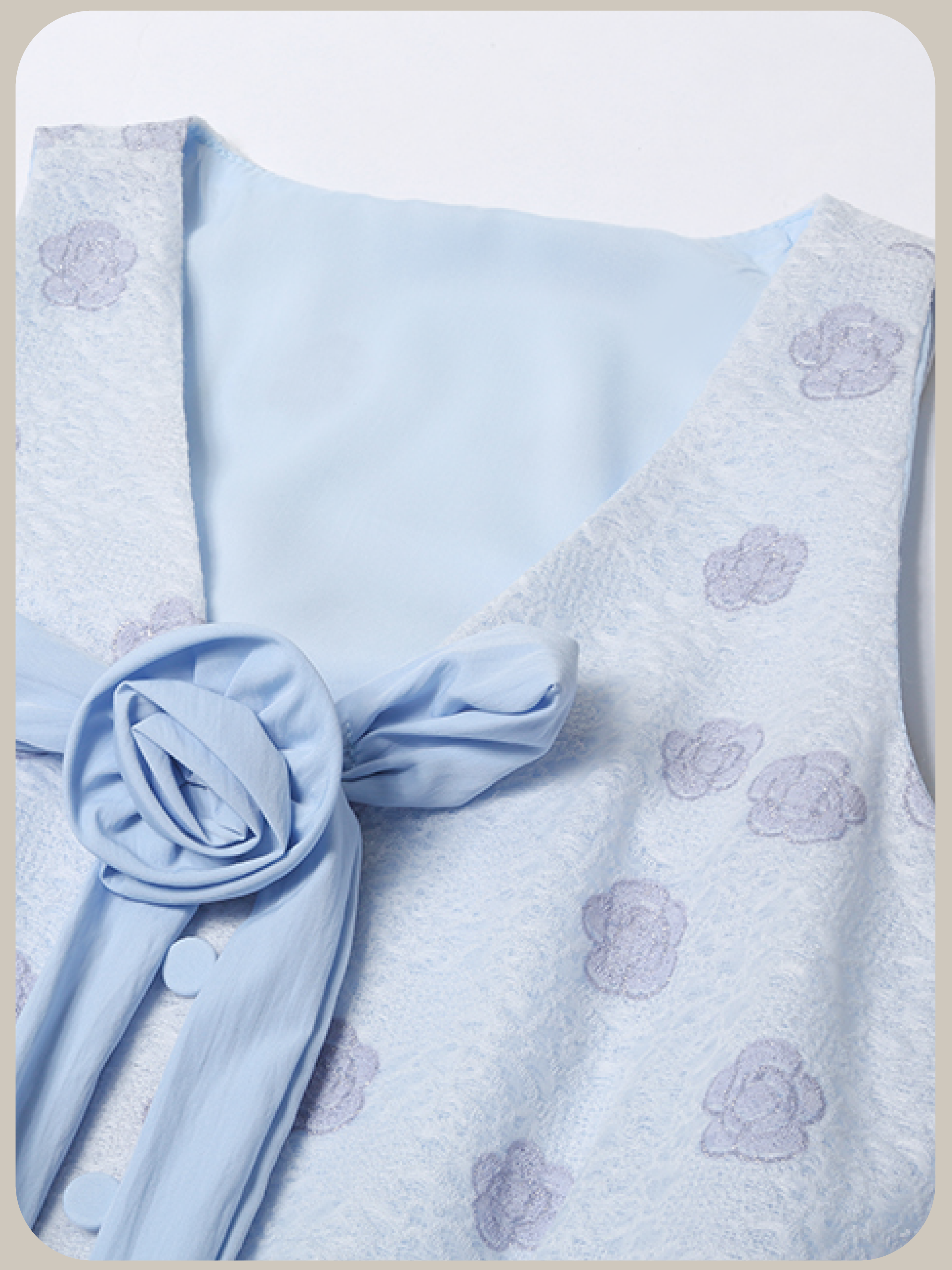 Romantic Floral Print Vest Dress/ロマンチック花柄ベストドレス