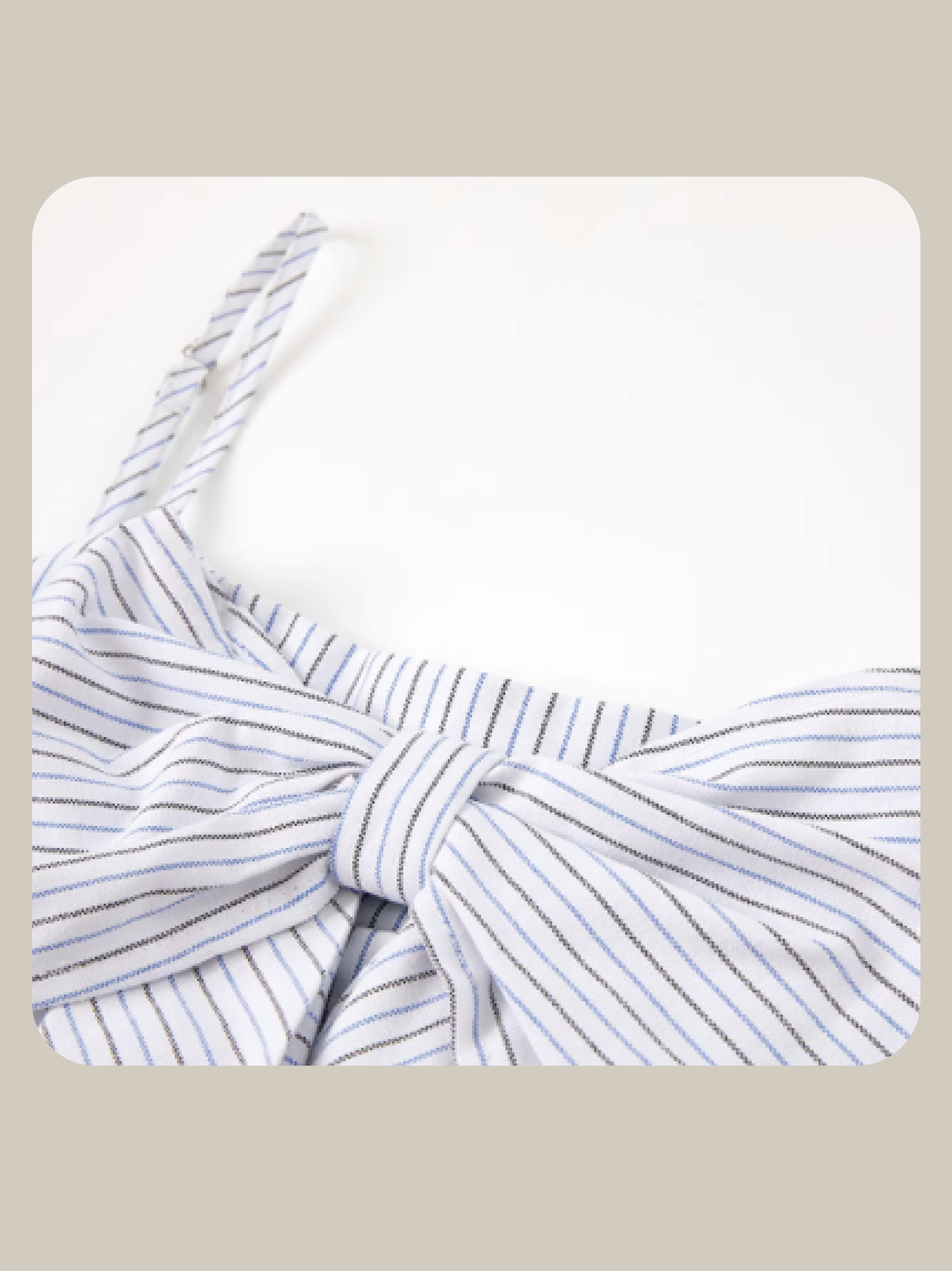 Big Ribbon Stripe One Piece/ビッグリボンストライプワンピース