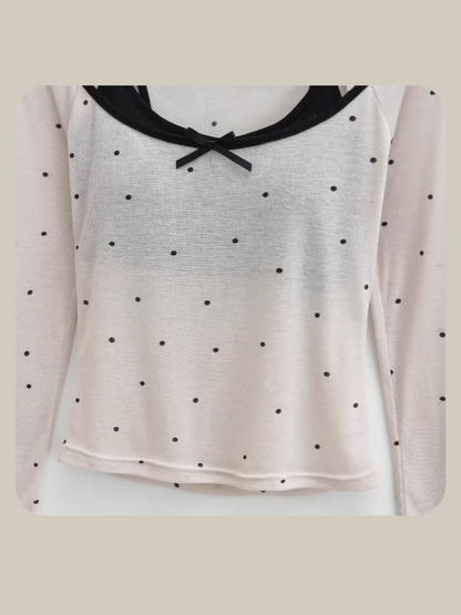 Dots Ballet Shirt Set-Up 